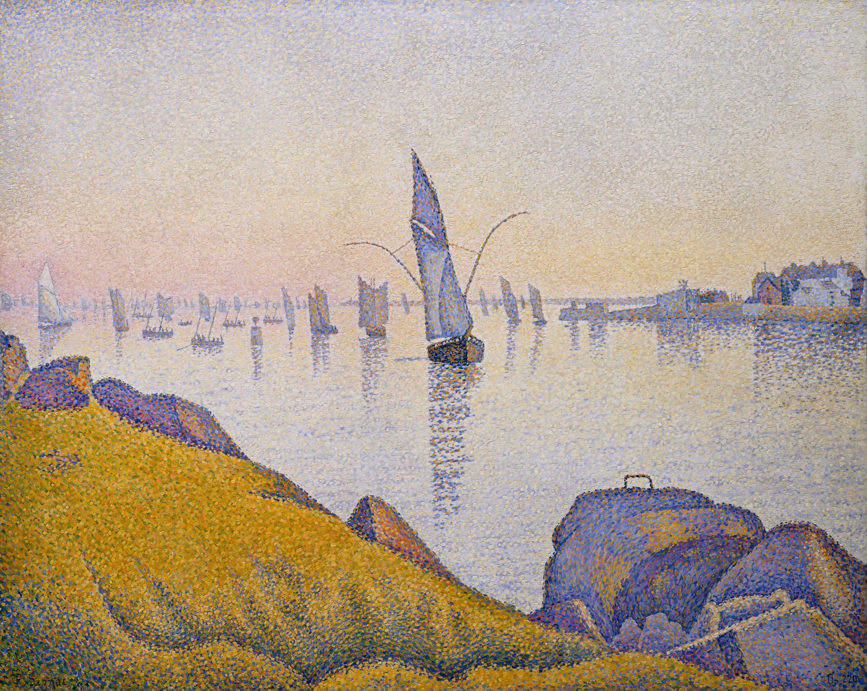 Večerní klid, Concarneau, Opus 220 (Allegro Maestoso) od Paul Signac