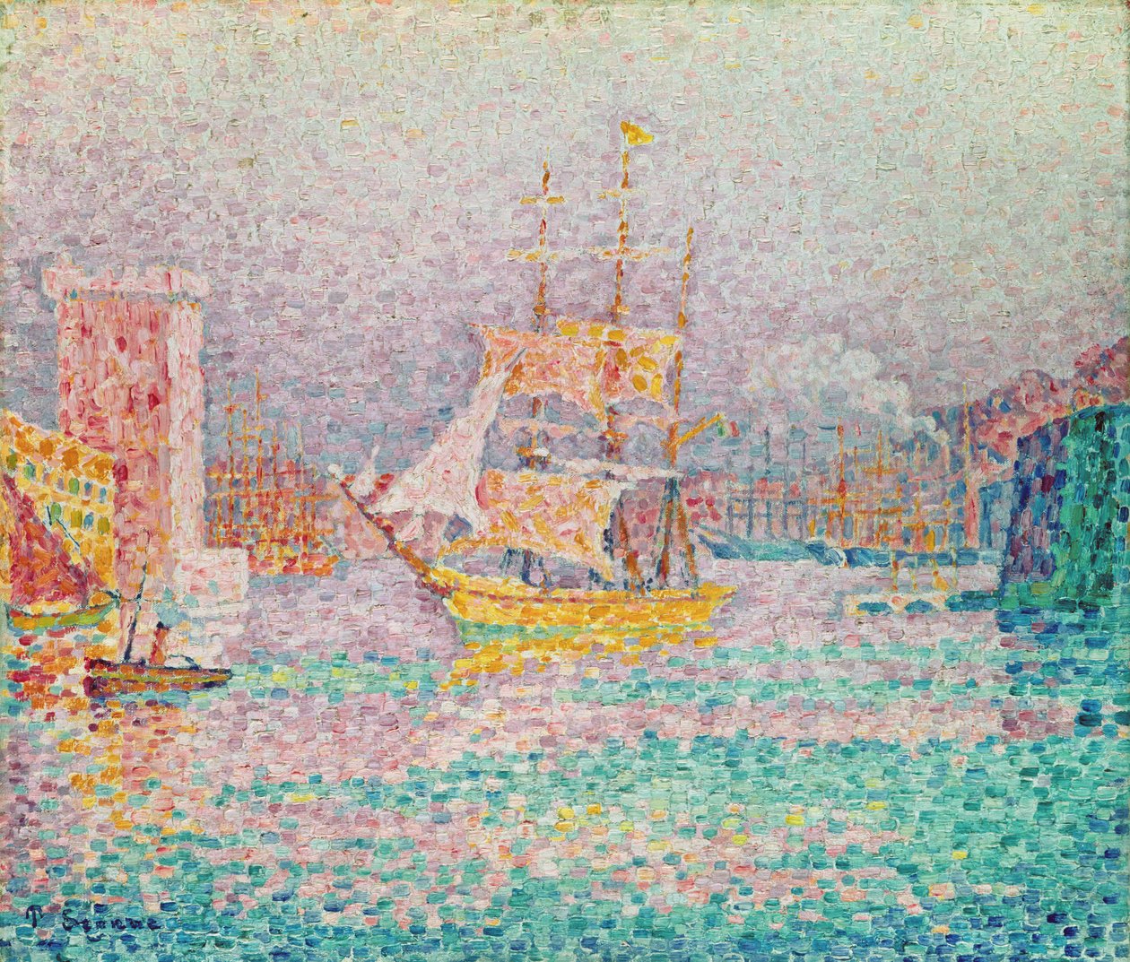 Přístav v Marseille, kolem roku 1906 od Paul Signac