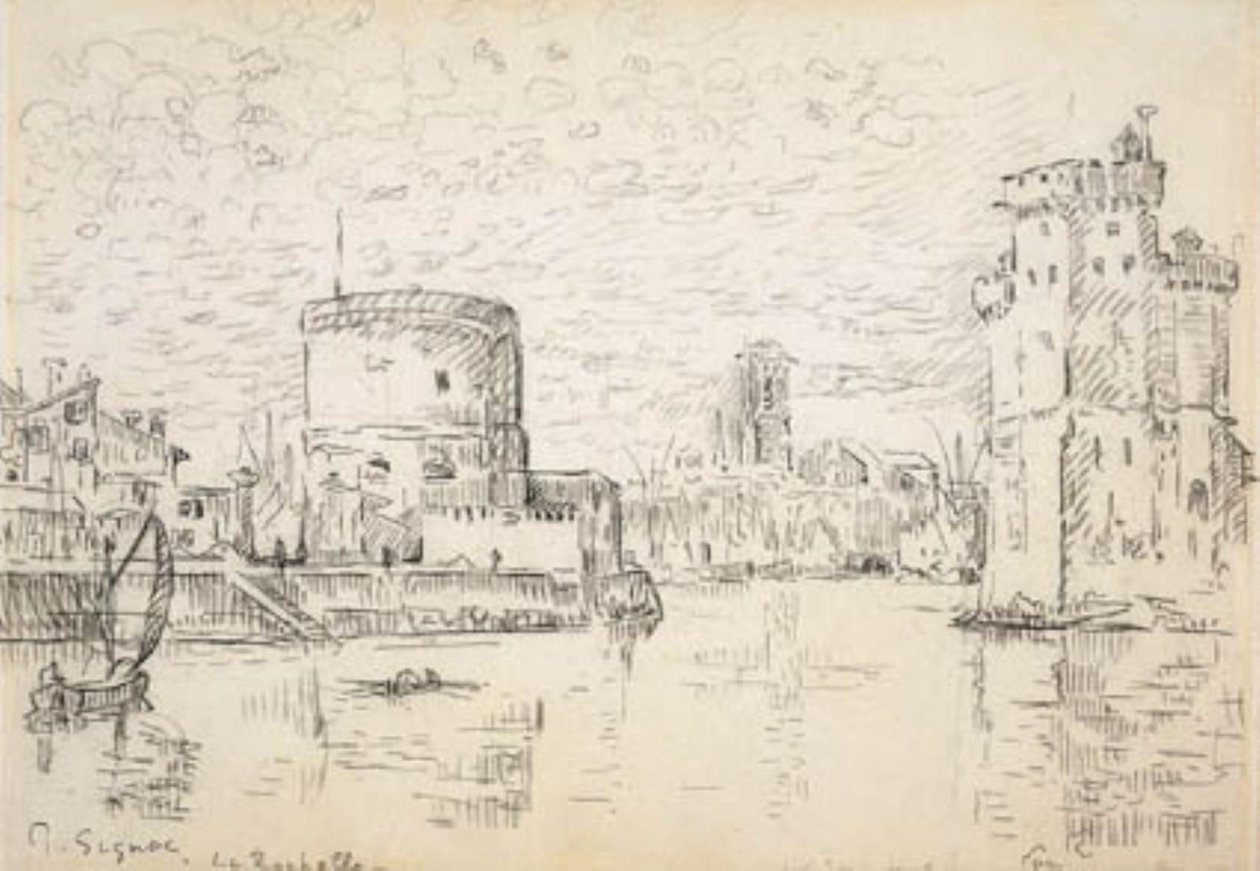 Vstup do staré přístavní pánve La Rochelle od Paul Signac