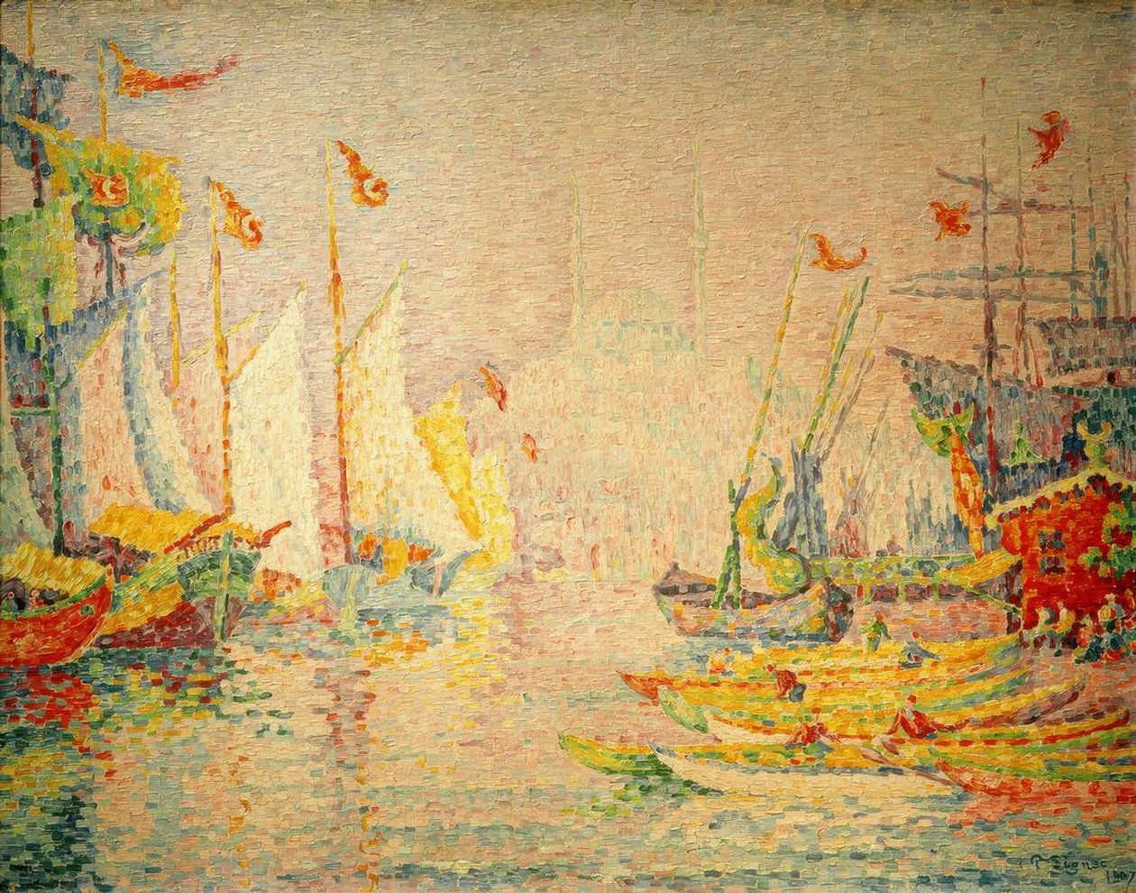 Konstantinopol, Zlatý roh / Obraz v. Paul Signac od Paul Signac