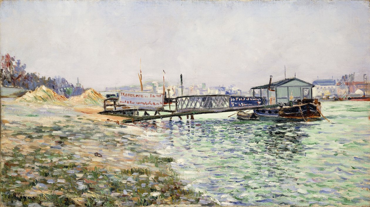 Seina v Jardin des Plantes, 1884 od Paul Signac