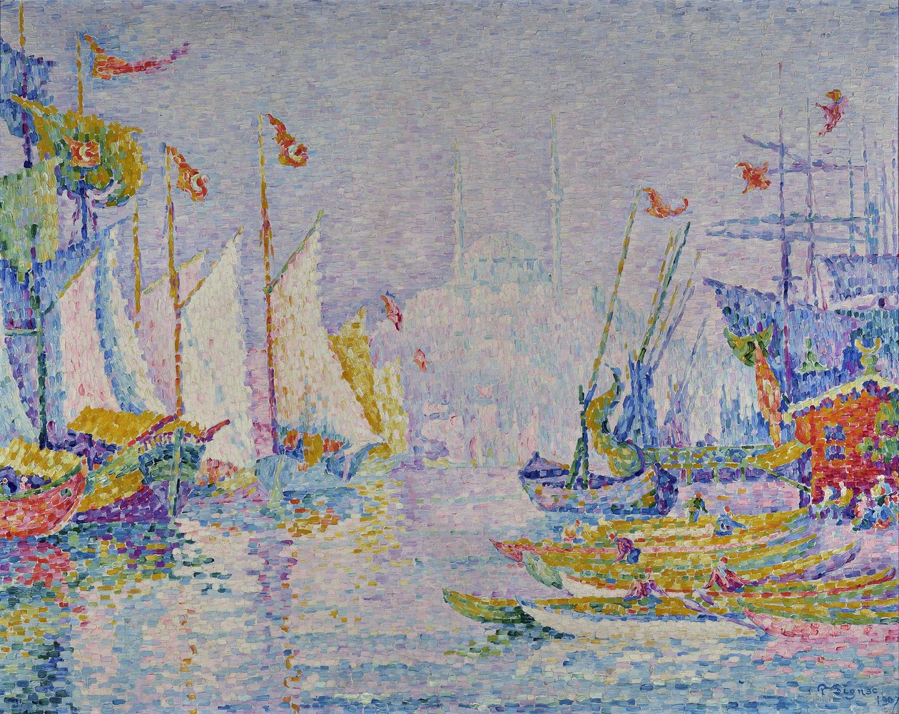 Zlatý roh, ráno od Paul Signac
