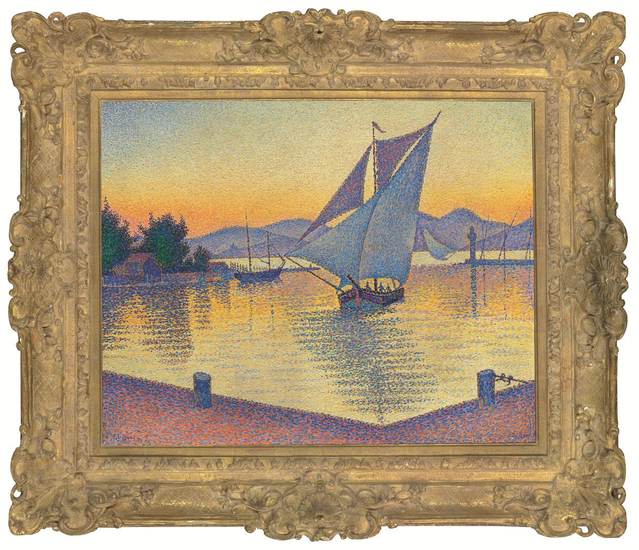 Přístav při západu slunce, Opus 236 (Saint-Tropez) od Paul Signac