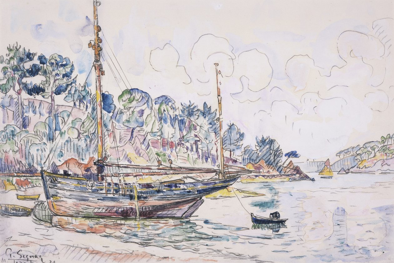 Lézardrieux: pobřeží od Paul Signac