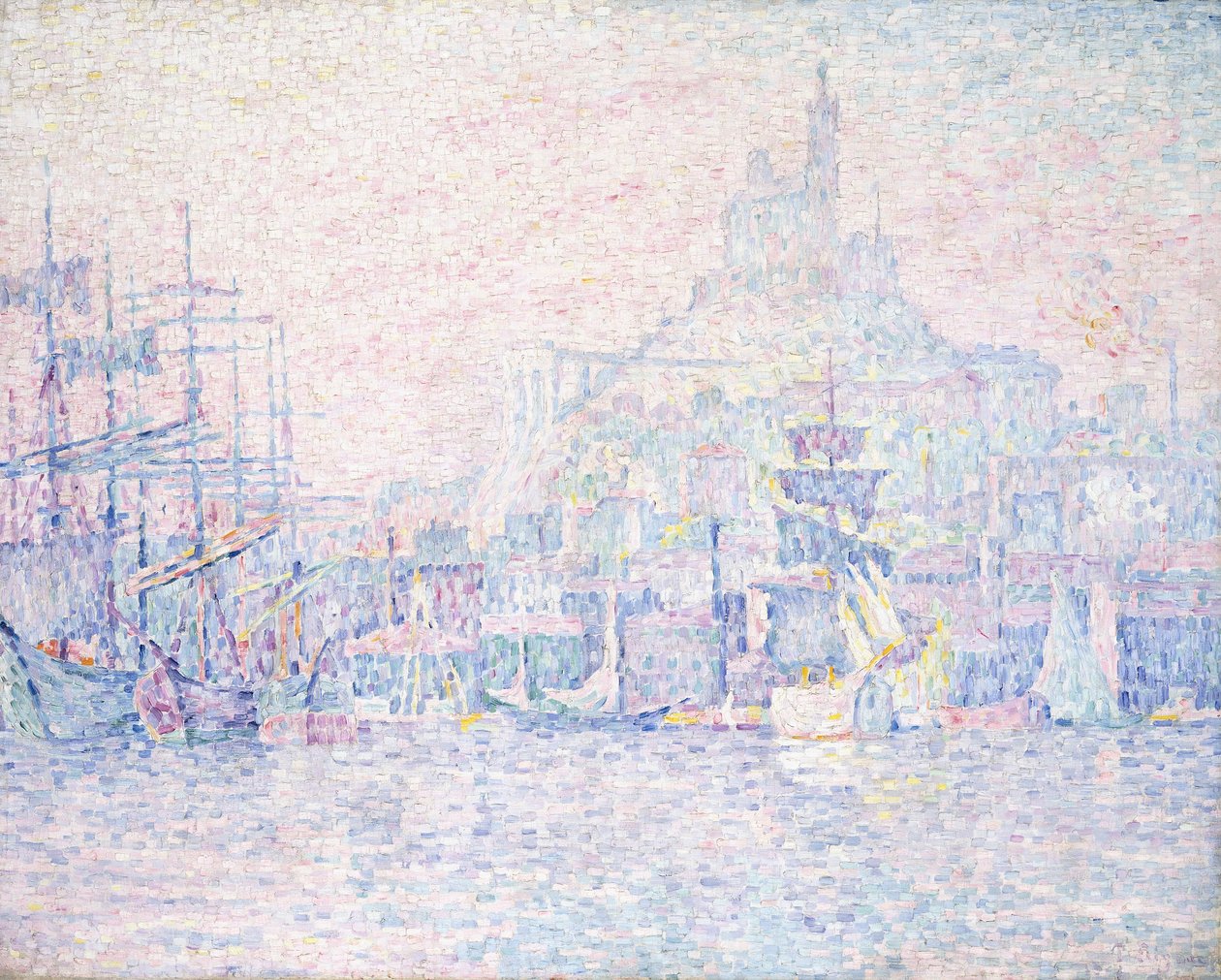 Marseille, Dobrá matka, Ranní mlha, 1907 od Paul Signac