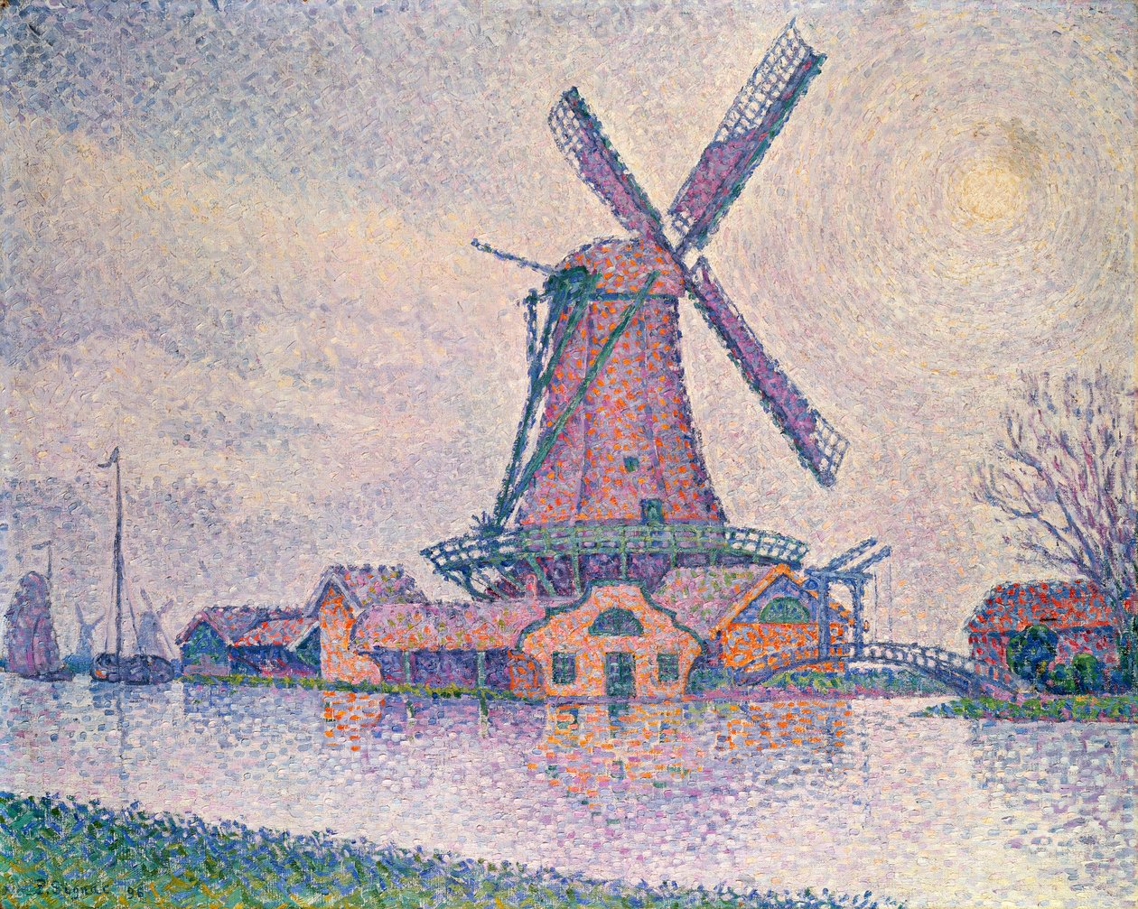 Moulin d"Edam, 1896 od Paul Signac