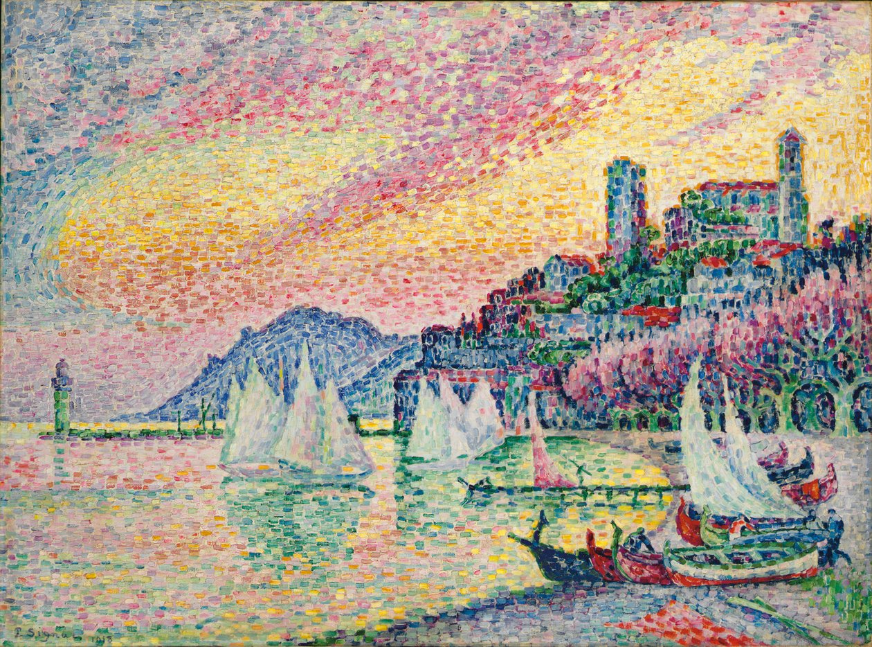 Starý přístav v Cannes; Starý přístav v Cannes, 1918 od Paul Signac