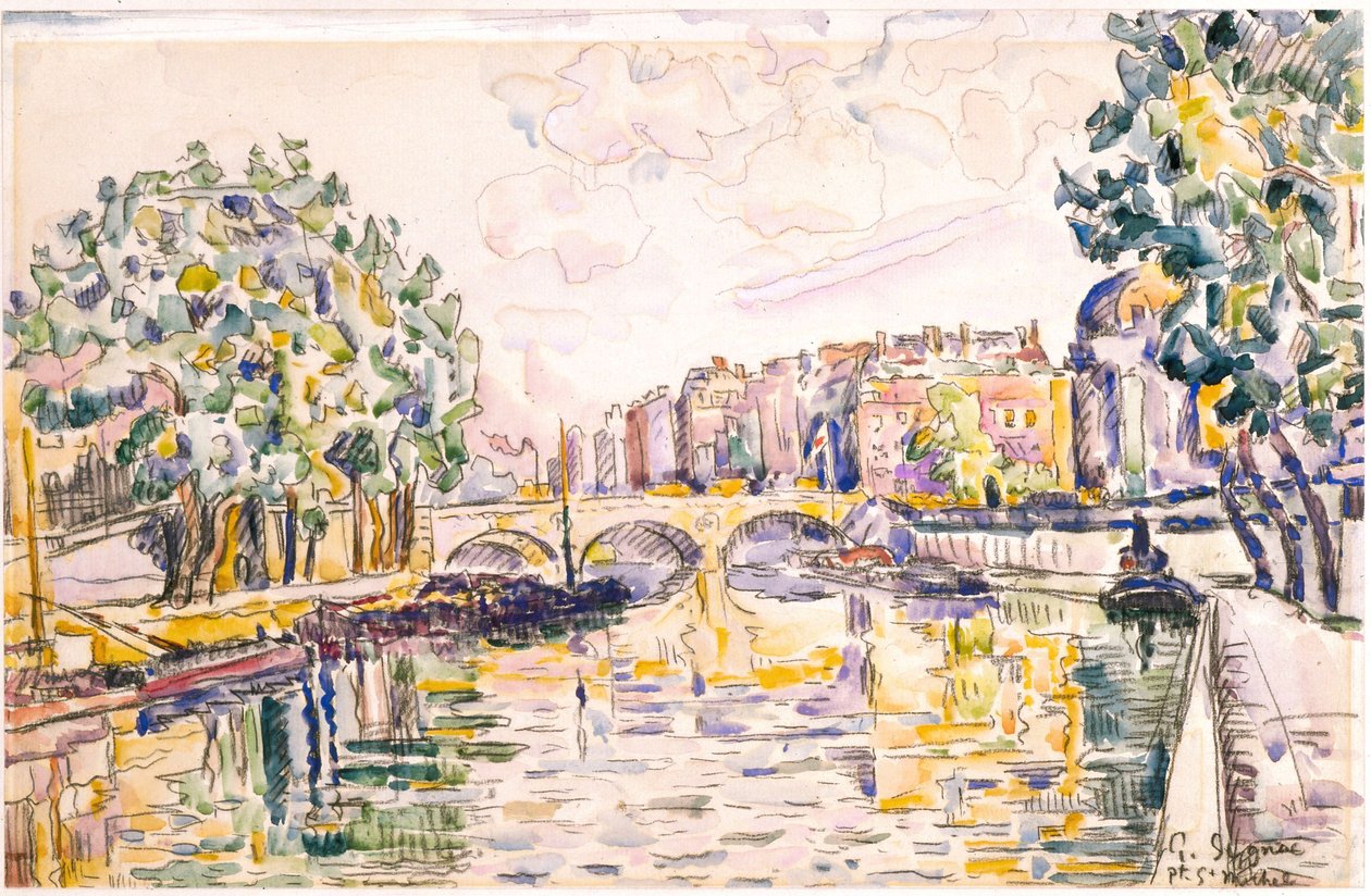 Most Saint-Michel od Paul Signac