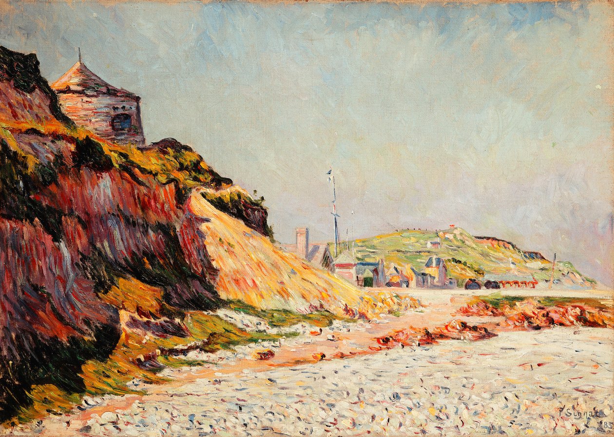 Port-en-Bessin, 14. července; Port-en-Bessin, 14. července 1883 od Paul Signac