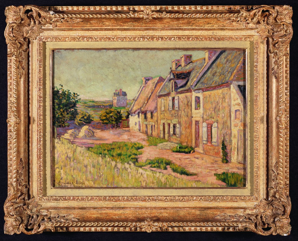 Saint-Briac, nádvoří v Hue City, 1885 od Paul Signac