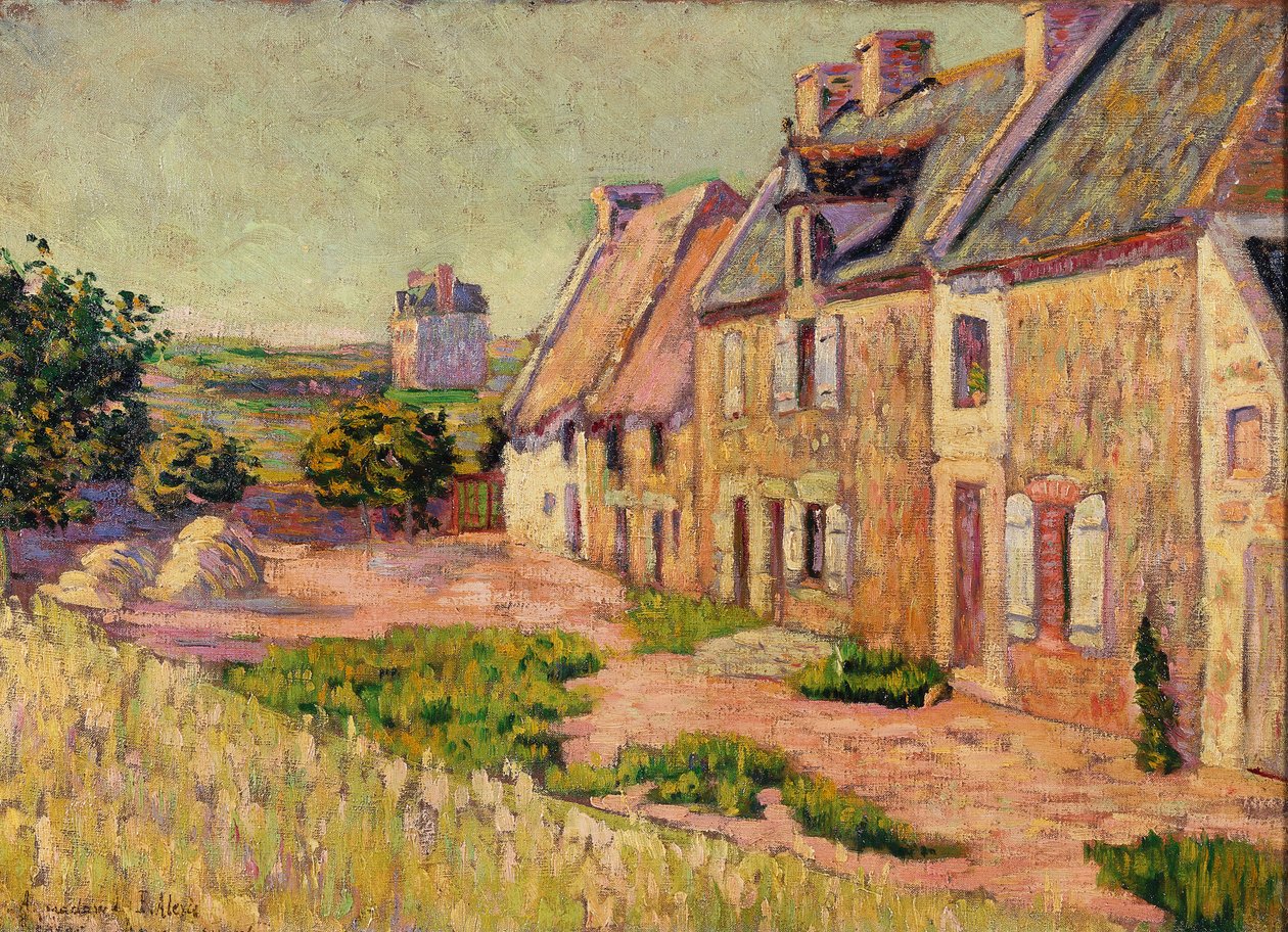 Saint-Briac, nádvoří v Hue City, 1885 od Paul Signac