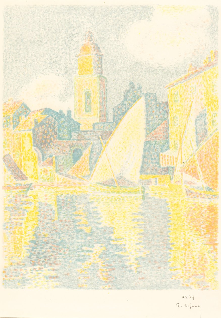 St. Tropez: The Port (Saint-Tropez: Le port) od Paul Signac