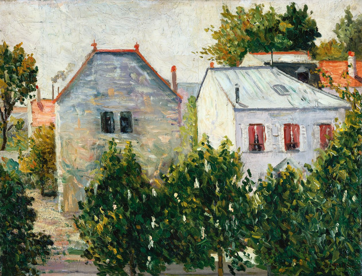 Předměstská zahrada v Asnieres, 1883 od Paul Signac