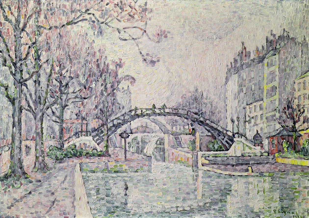 Canal Saint-Martin, 1933 od Paul Signac