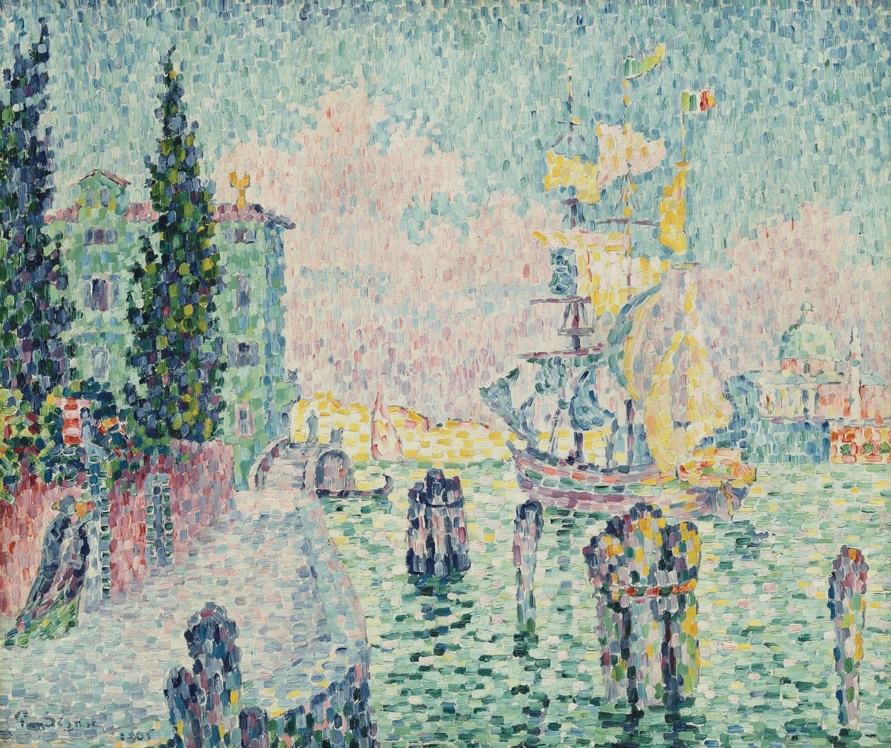Zelený dům, Benátky, 1905 od Paul Signac