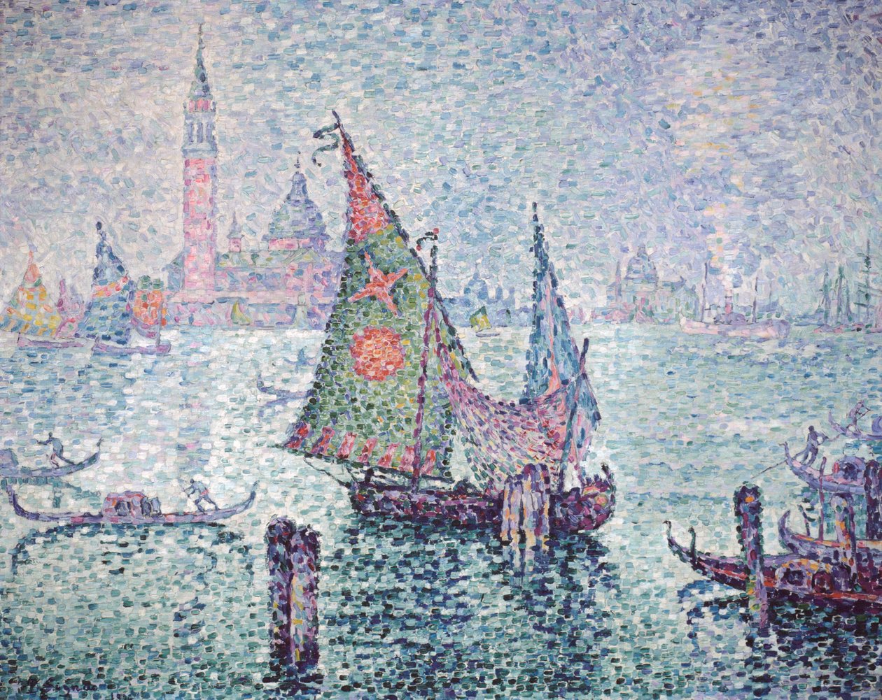 Zelená plachta, Benátky, 1904 od Paul Signac