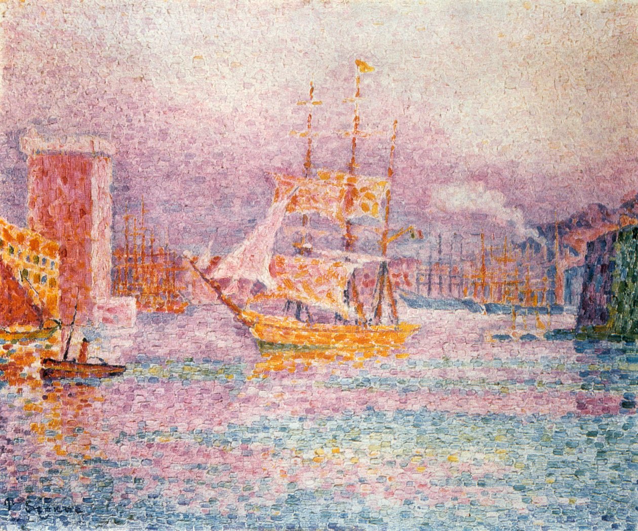 Přístav v Marseille, 1907 od Paul Signac