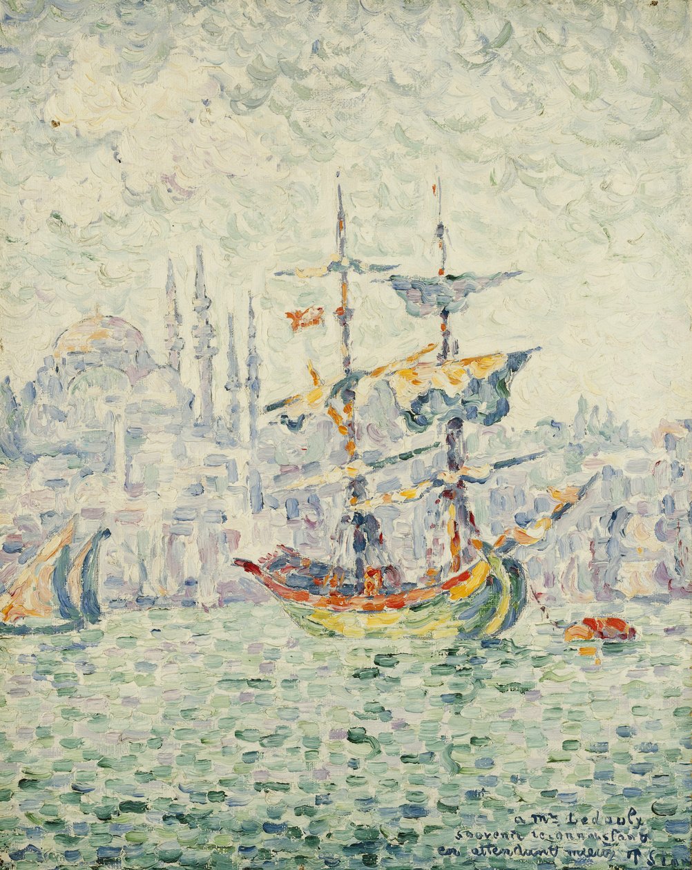 Konstantinopolský přístav; Le Port de Constantinople, 1907 od Paul Signac