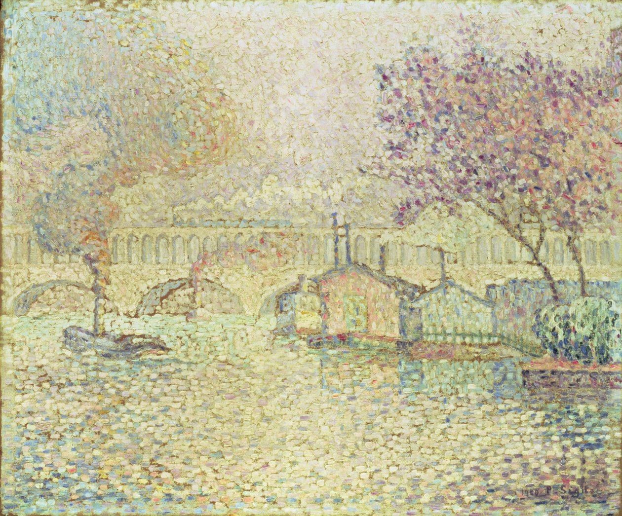 Viadukt v Auteuil, kolem roku 1900 od Paul Signac
