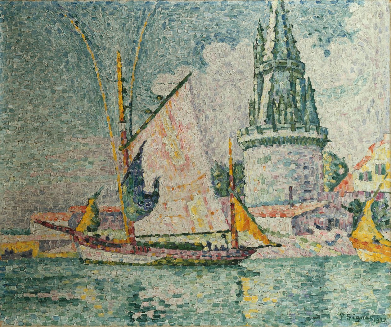 Cesta čtyř seržantů v La Rochelle, 1927 od Paul Signac