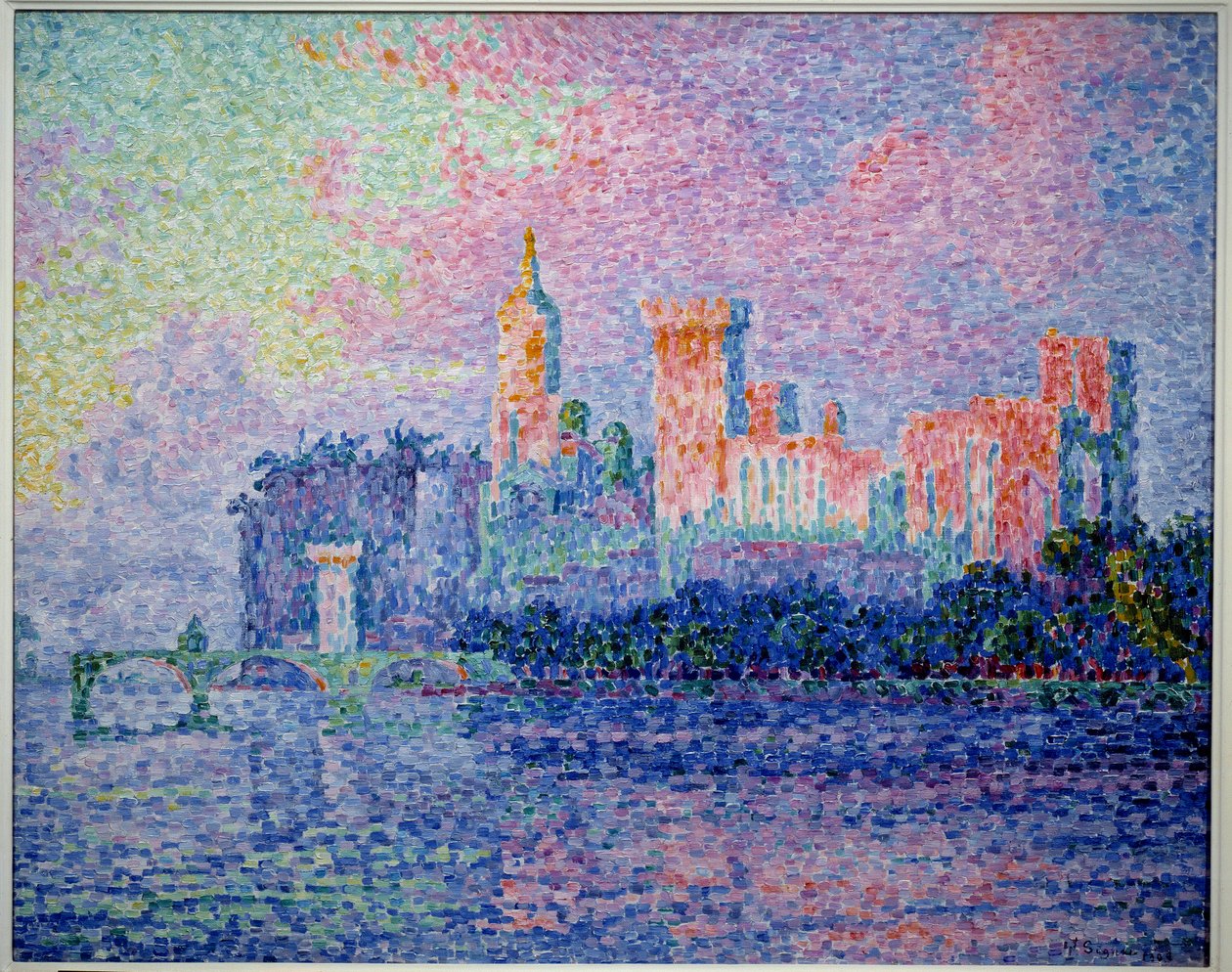 Zámek papežů v Avignonu. Obraz Paula Signaca (1863-1935) od Paul Signac