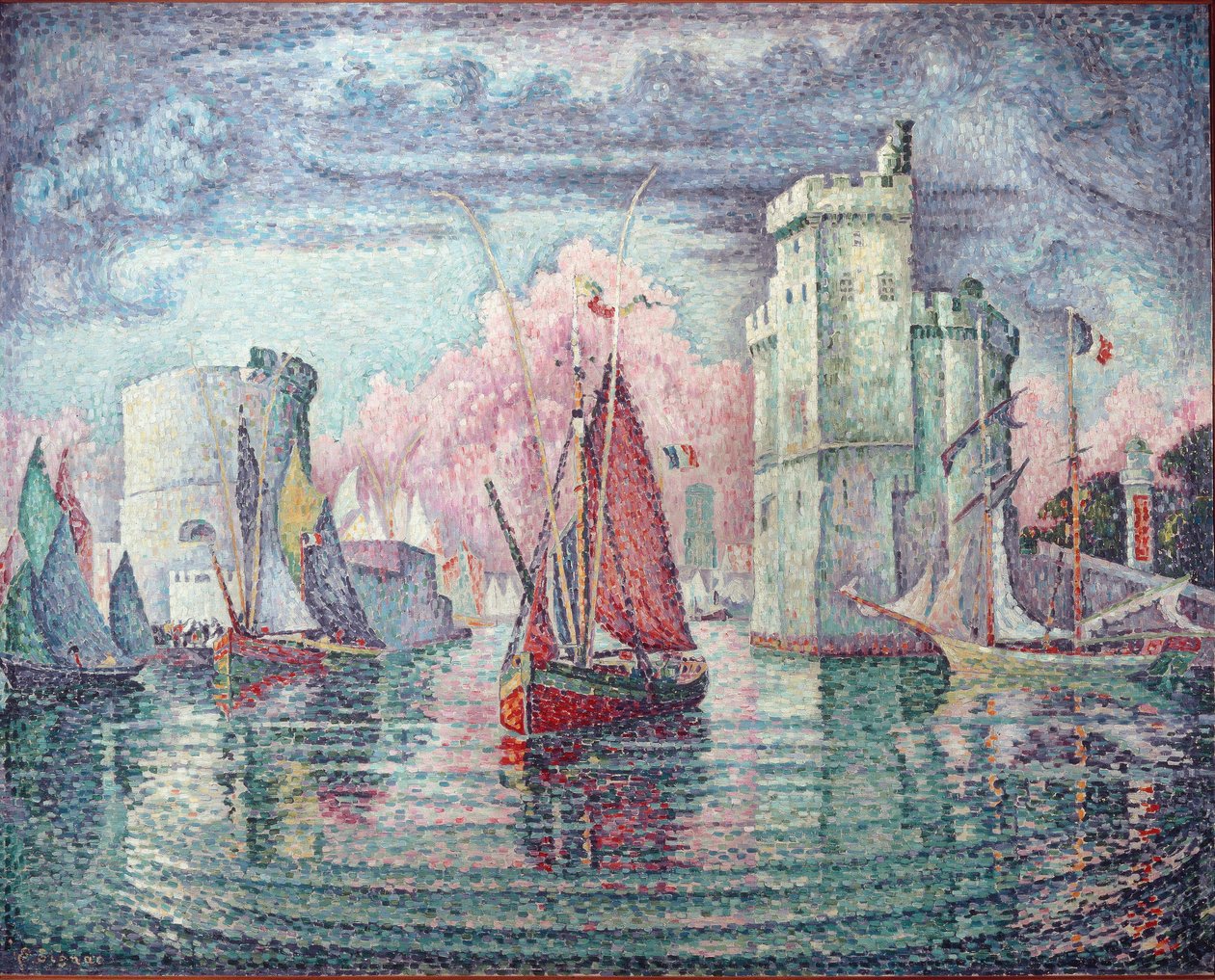 Přístav La Rochelle - olej na plátně od Paul Signac