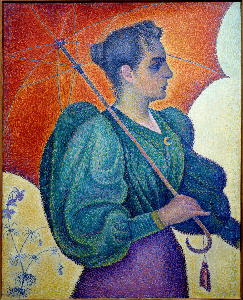 Žena má deštník. Obraz Paula Signaca (1863-1935) od Paul Signac
