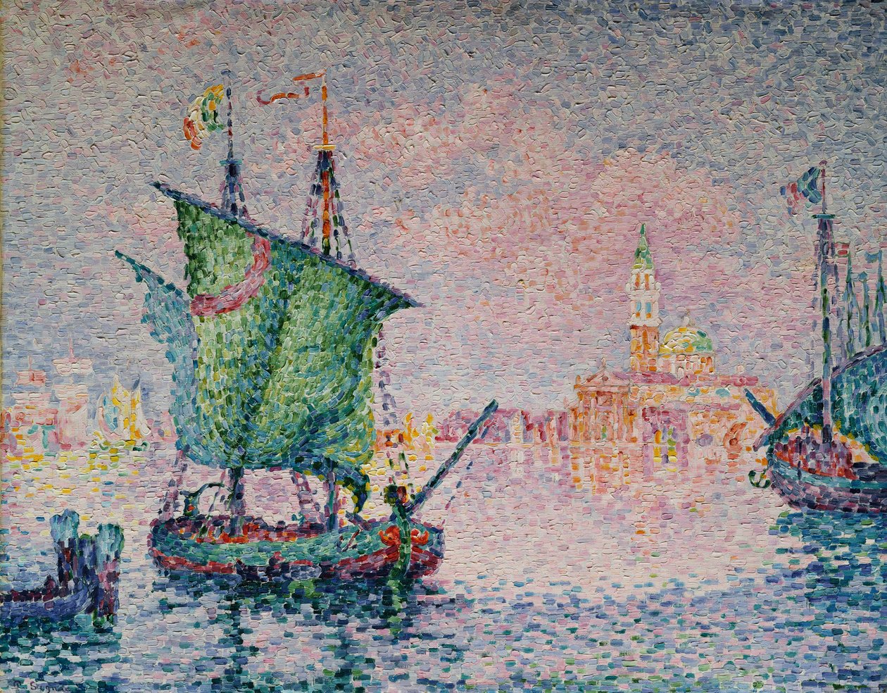 Benátky - Růžový oblak od Paul Signac
