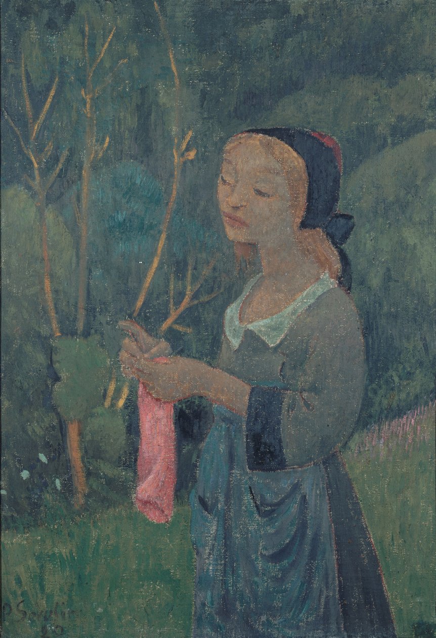 Dívka s růžovou punčochou od Paul Sérusier