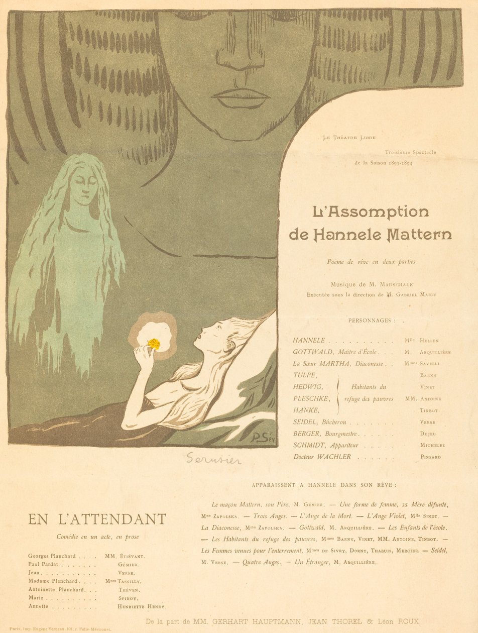 Nanebevzetí od Hannele Mattern; Mezitím od Paul Sérusier