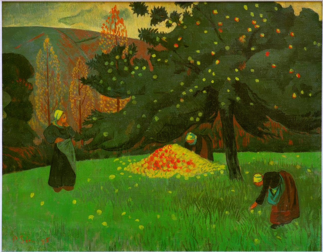 sbírání jablek od Paul Sérusier