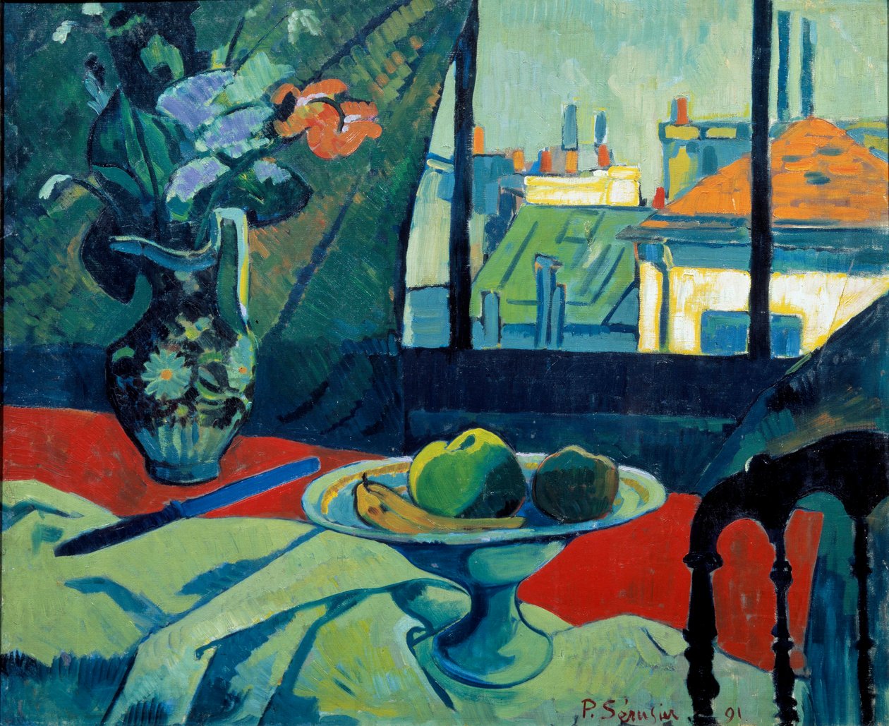 Zátiší, umělecká dílna Malba Paula Serusiera (1863-1927) 1891 Sun. 0,6x0,73 m Paříž, musee d