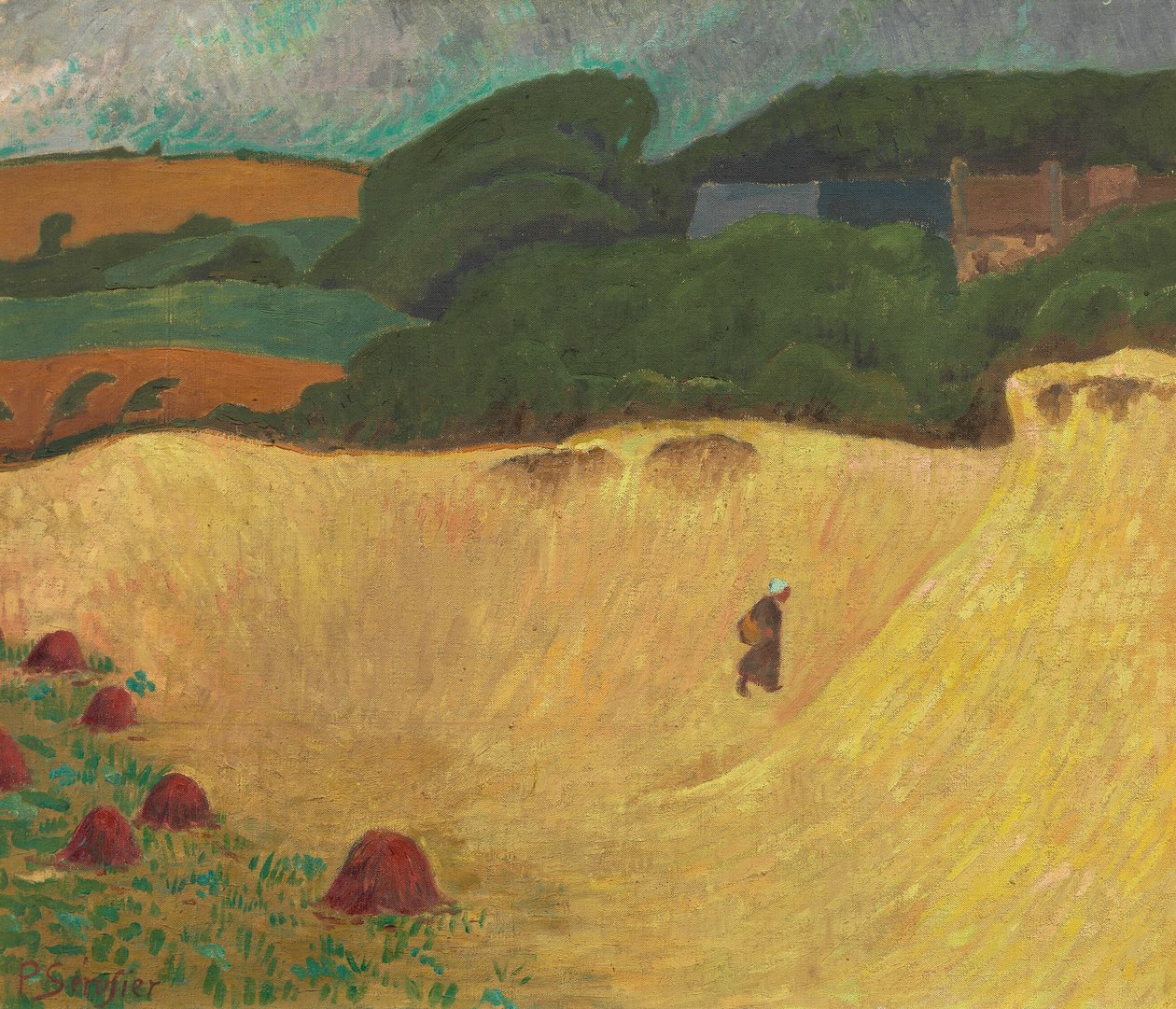 Pláž Les Grands Sables v Le Pouldu od Paul Sérusier
