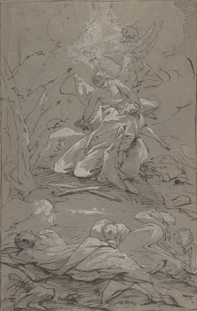 Kristus v zahradě Getsemanské, 1712-62. od Paul Troger