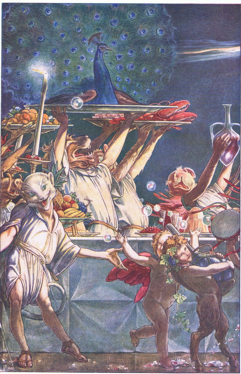 Dejte nám laskavé strážce, nebesa!-co to bylo?, ilustrace z Bouře, 1908 od Paul Vincent Woodroffe