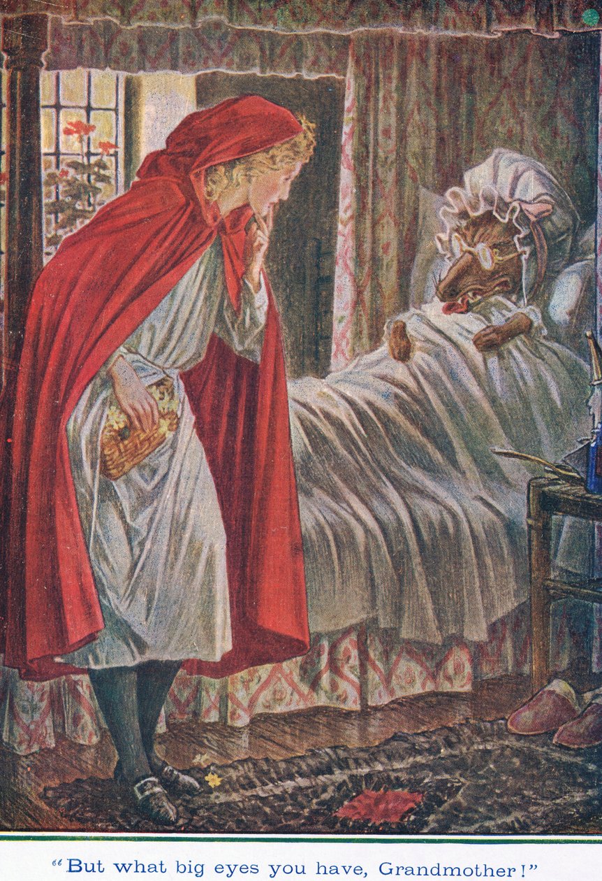 "Jaké máš velké oči, babičko", Červená Karkulka, 1925 od Paul Vincent Woodroffe