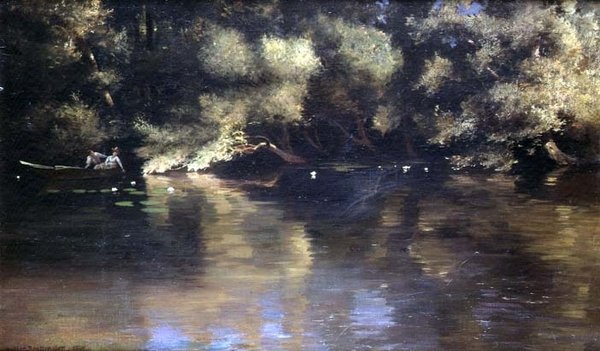 Na řece od Paul Wilhelm Keller Reutlingen