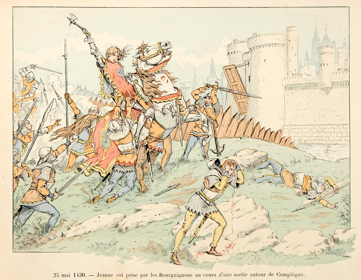 Ilustrace převzatá z knihy „“ Jeanne d