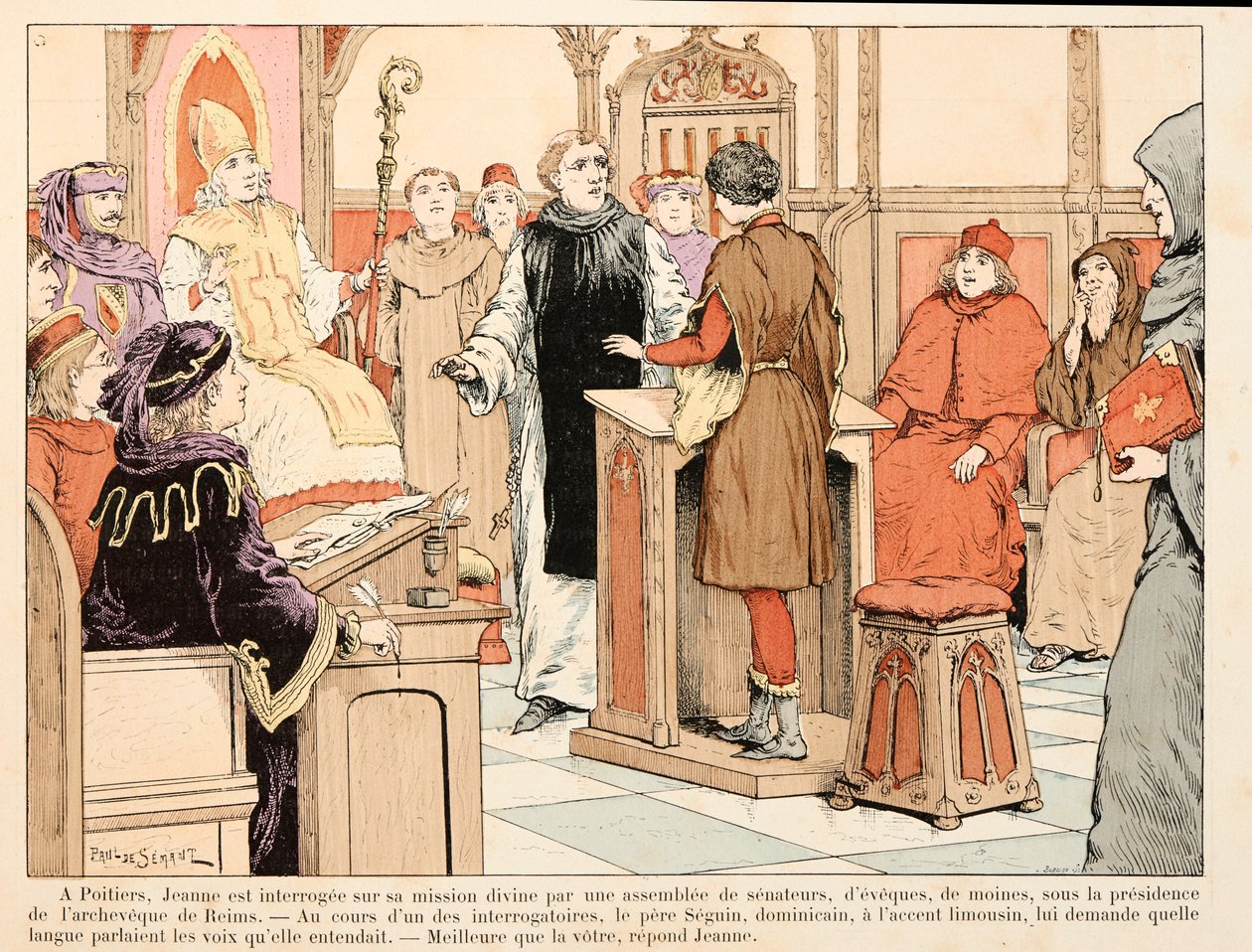 Ilustrace převzatá z knihy „“ Jeanne d