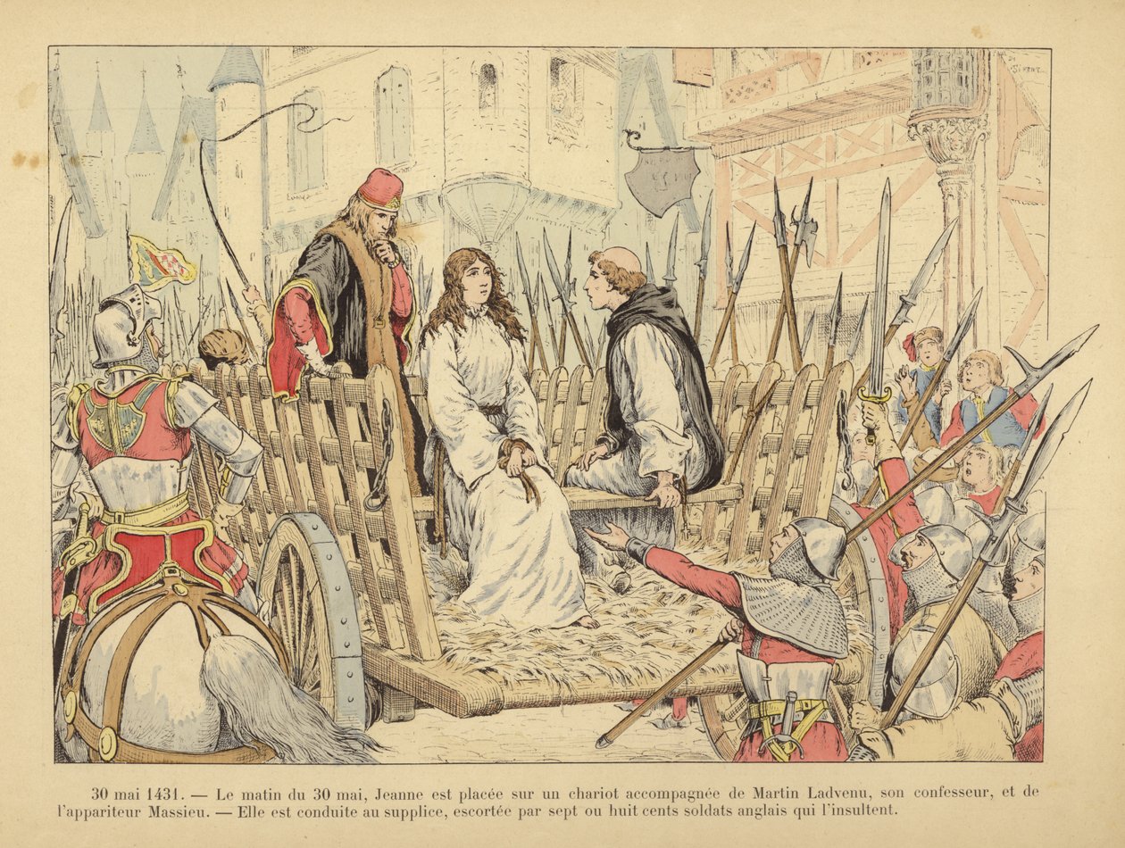 Johanka z Arku (barevná litografie) od Paul de Semant