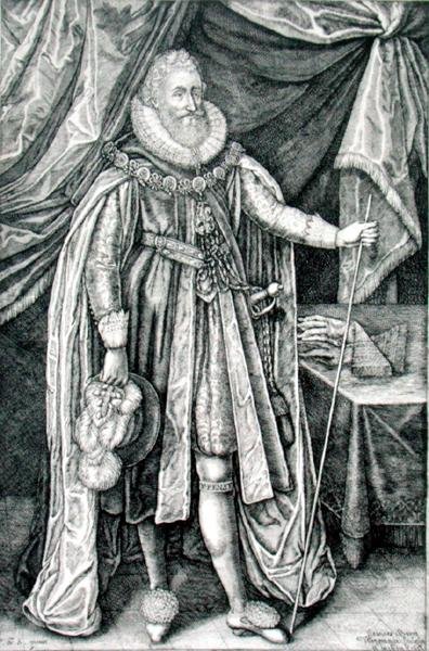 Ludovick Stuart, vévoda z Richmondu a Lennoxu (1574-1624), ryl Joannes Barra (1581-1634) od William Walcutt