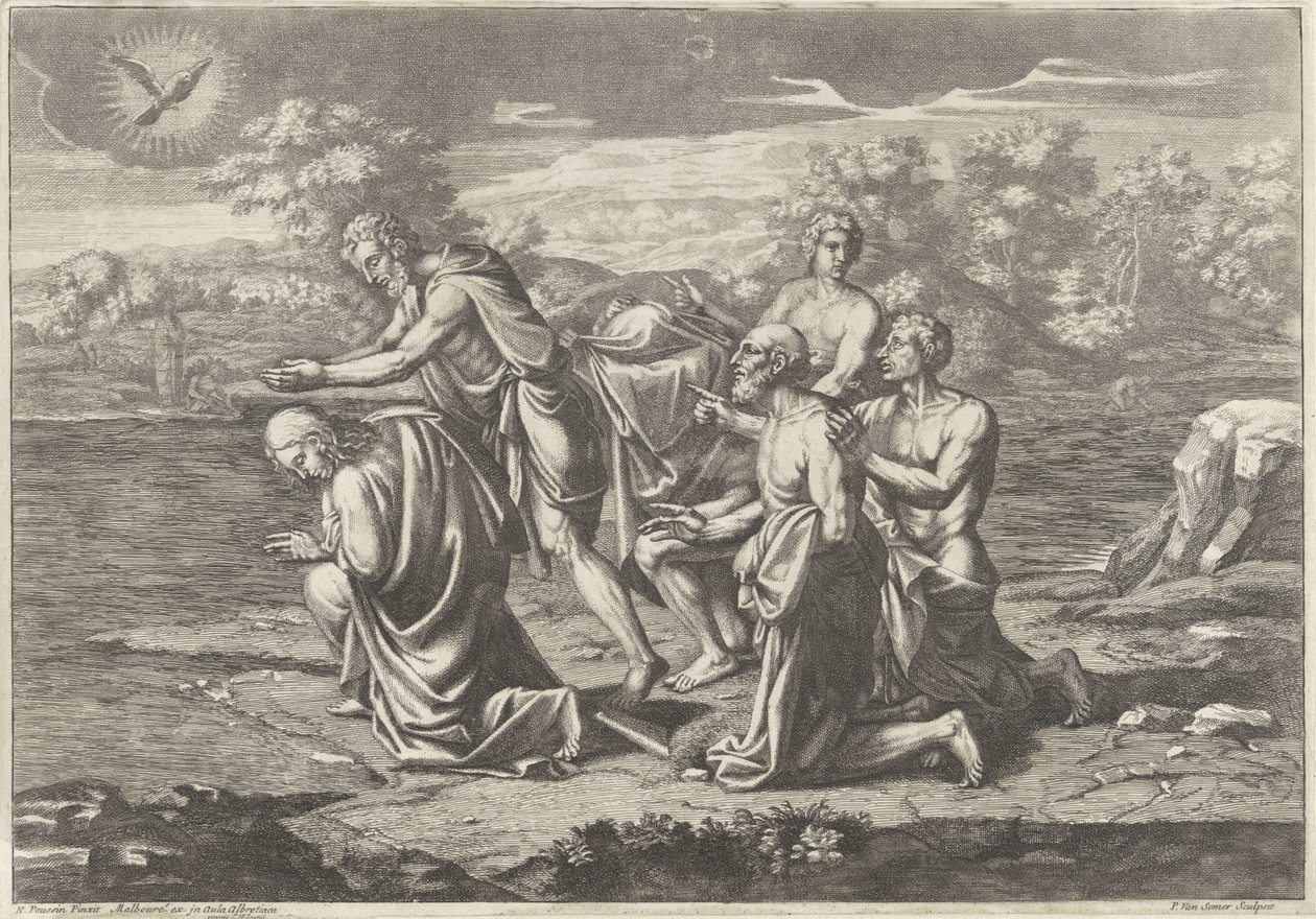 Křest Kristův v Jordánu od Paul van Somer (II)