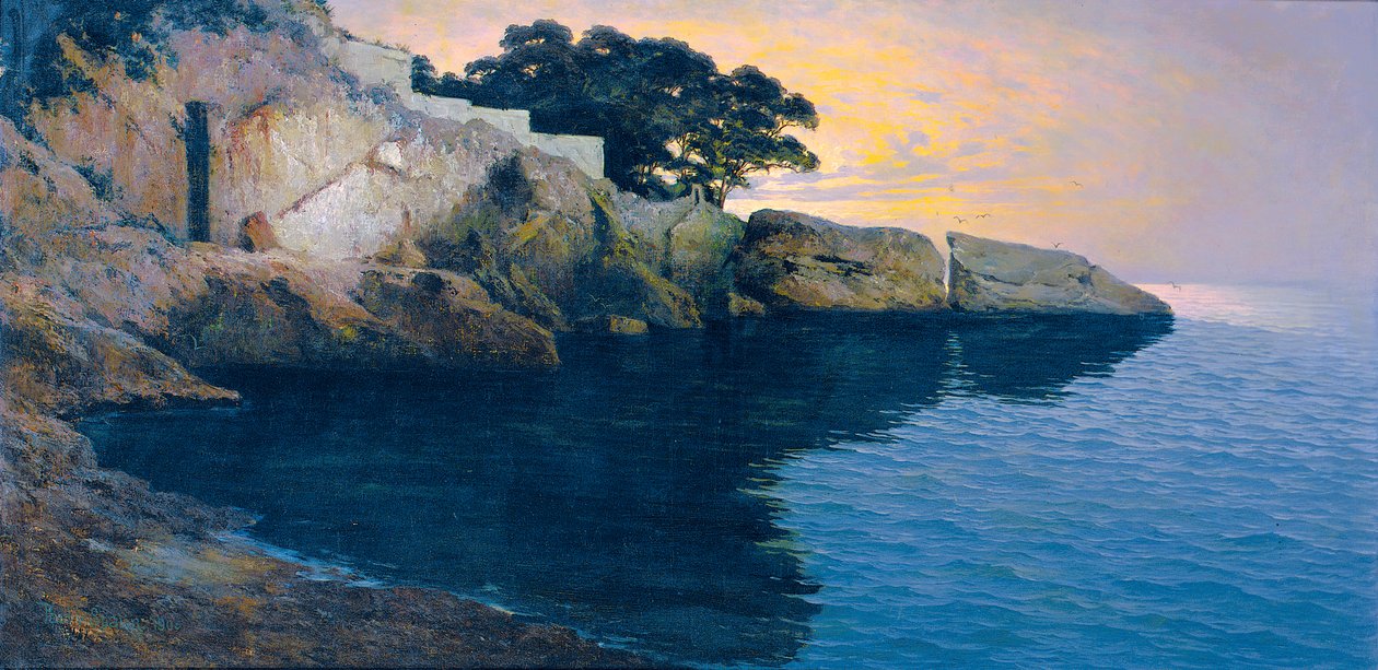 Pobřeží u Dubrovníku od Paul von Spaun