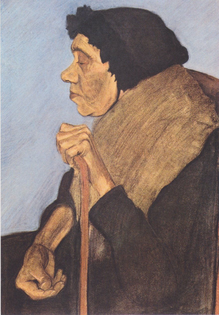 Stará slepá žena od Paula Modersohn Becker