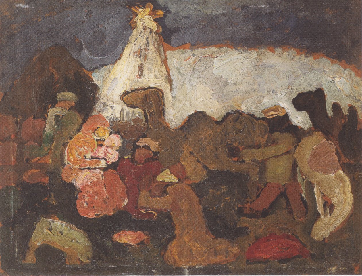 Klanění tří králů od Paula Modersohn Becker