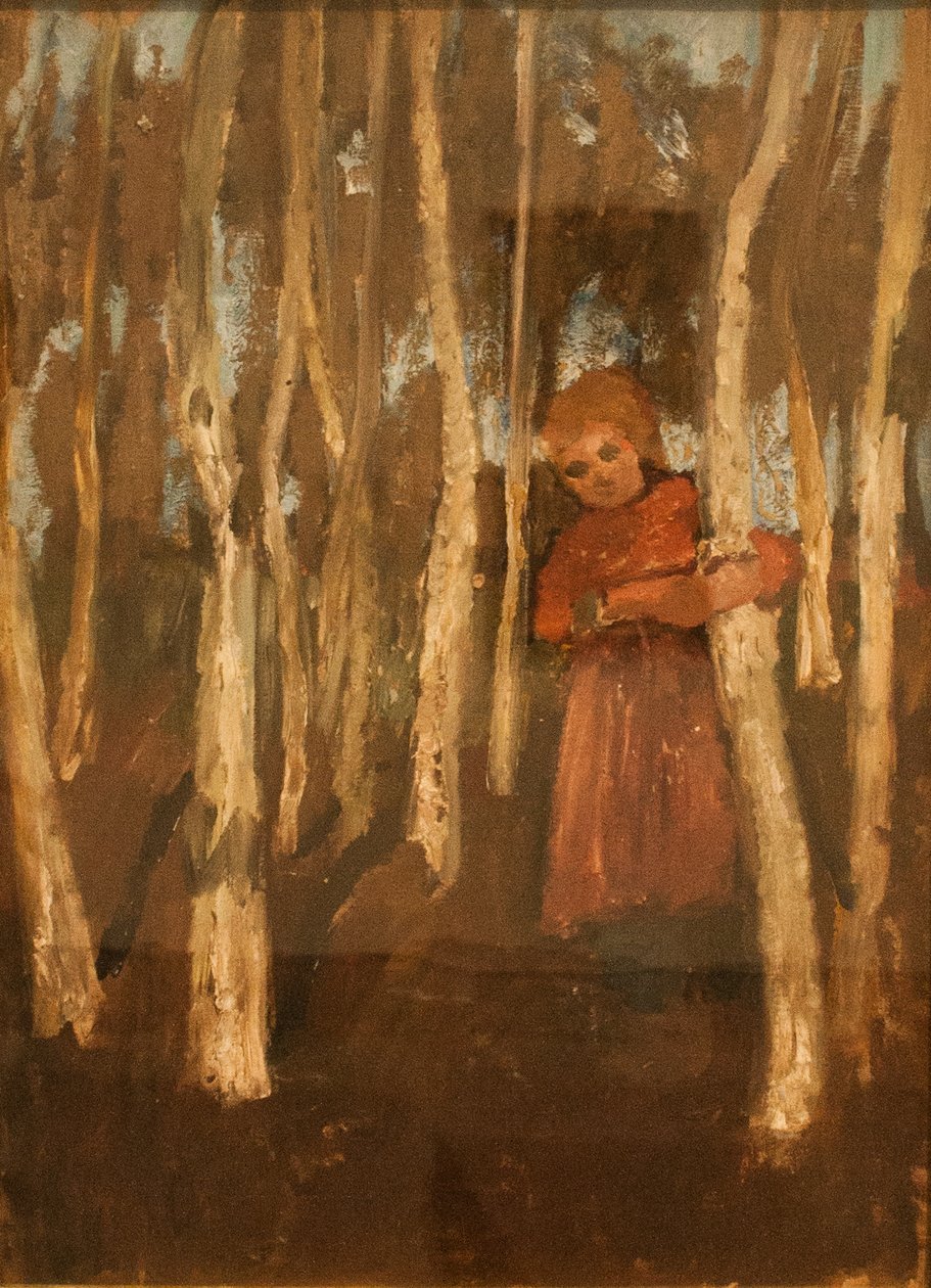 Dívka v březovém lese od Paula Modersohn Becker