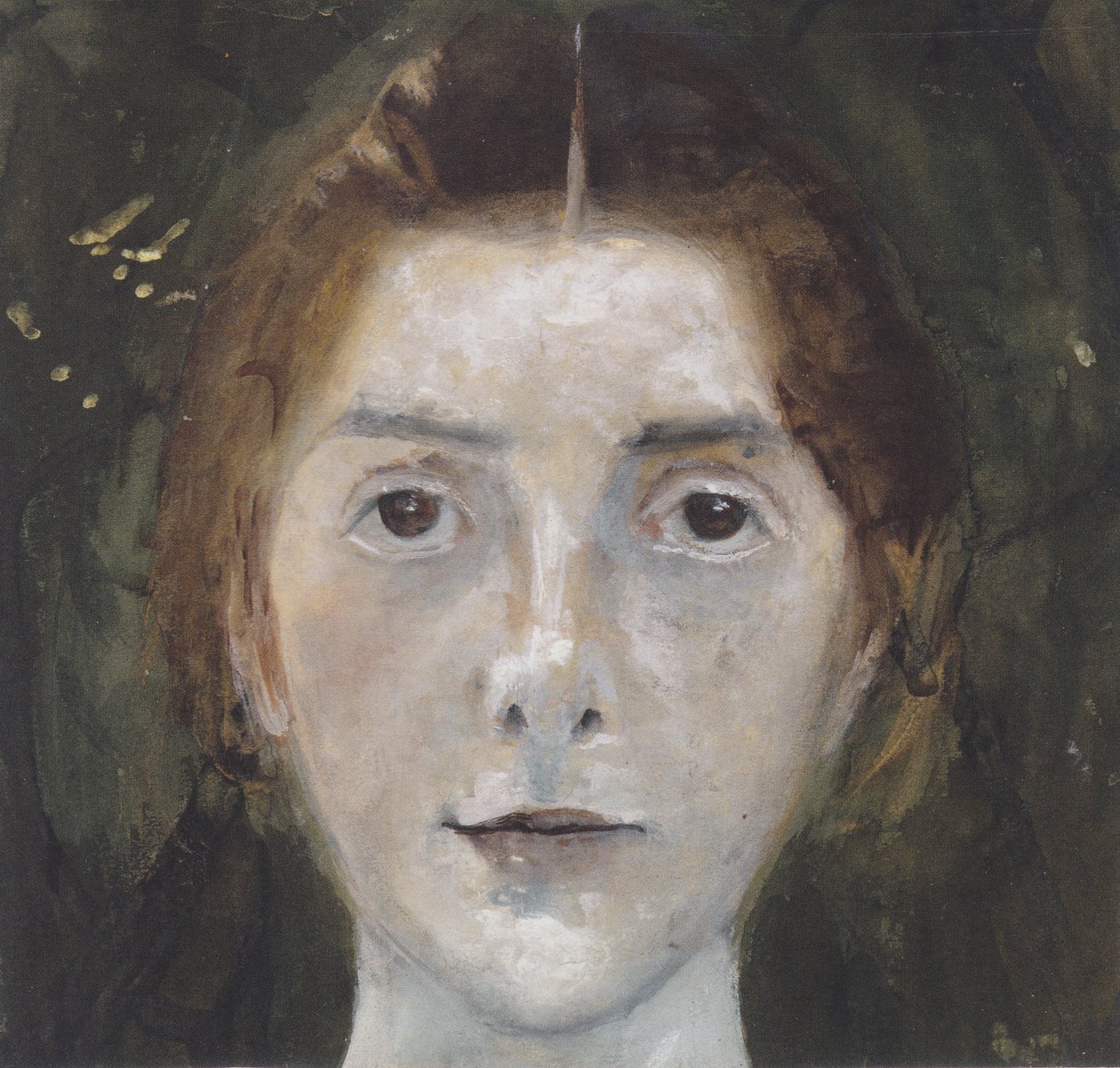 Autoportrét, čelní od Paula Modersohn Becker