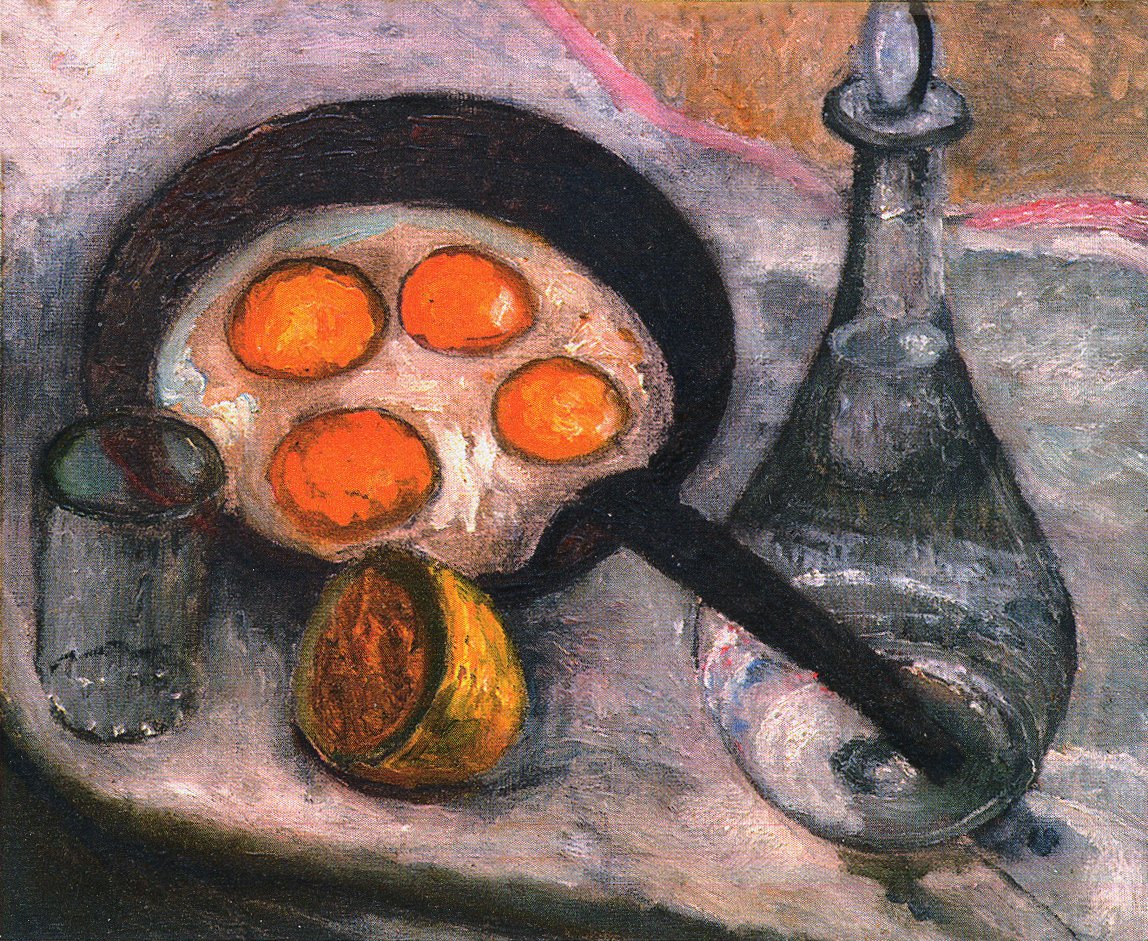 Zátiší se smaženými vejci od Paula Modersohn Becker