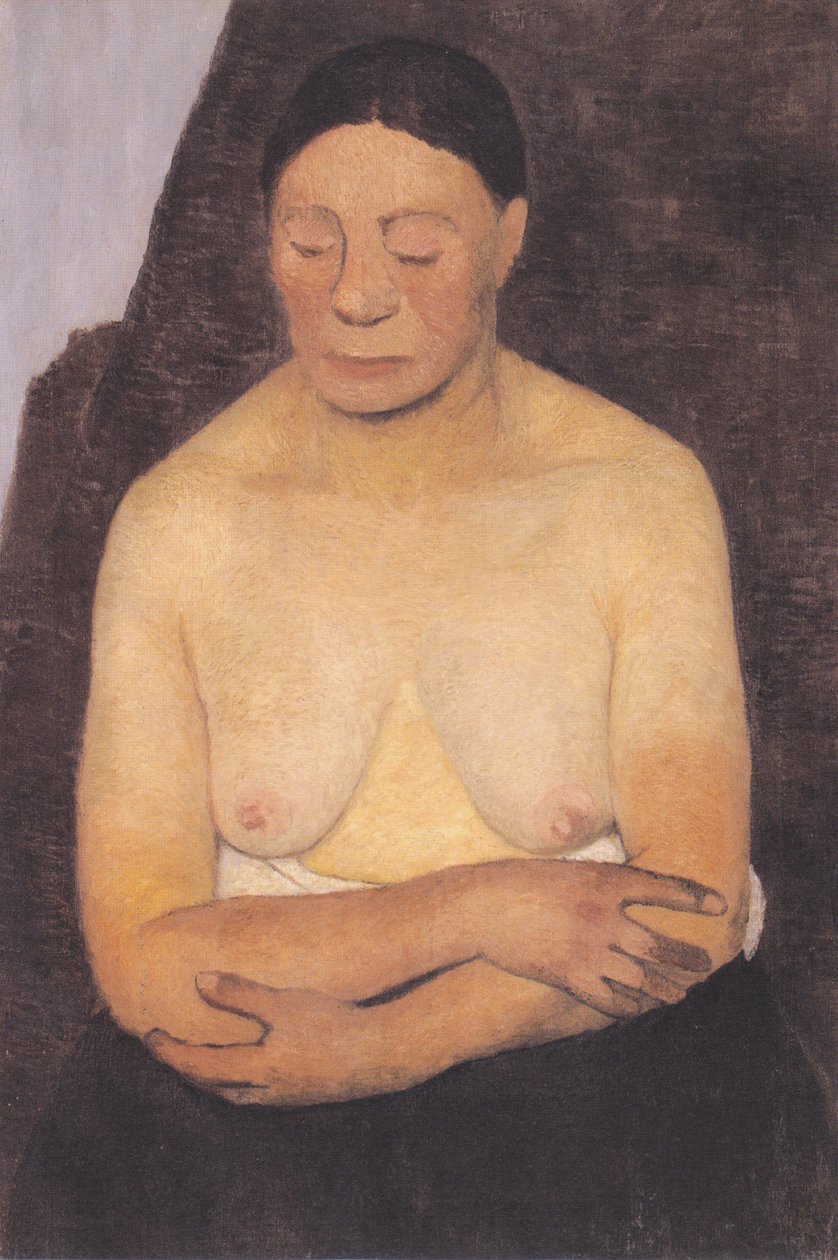 Poloviční ženský akt od Paula Modersohn Becker