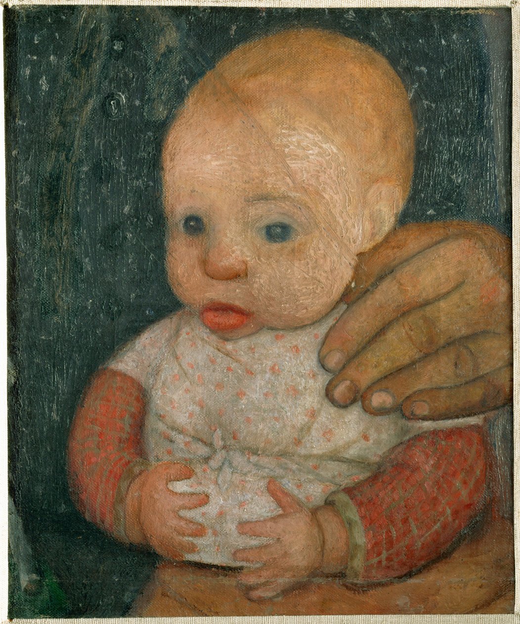 Dítě a ruka matky od Paula Modersohn-Becker